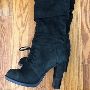 Suede OTK boots